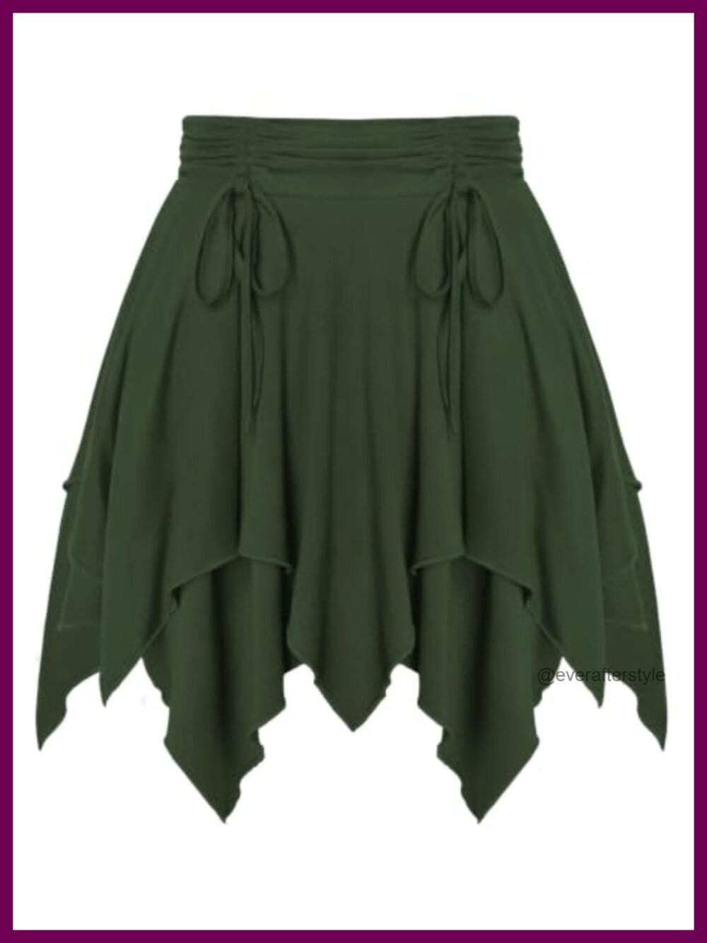 Renaissance Pirate Asymmetrical Mini Skirt Handkerchief Hem High Waist